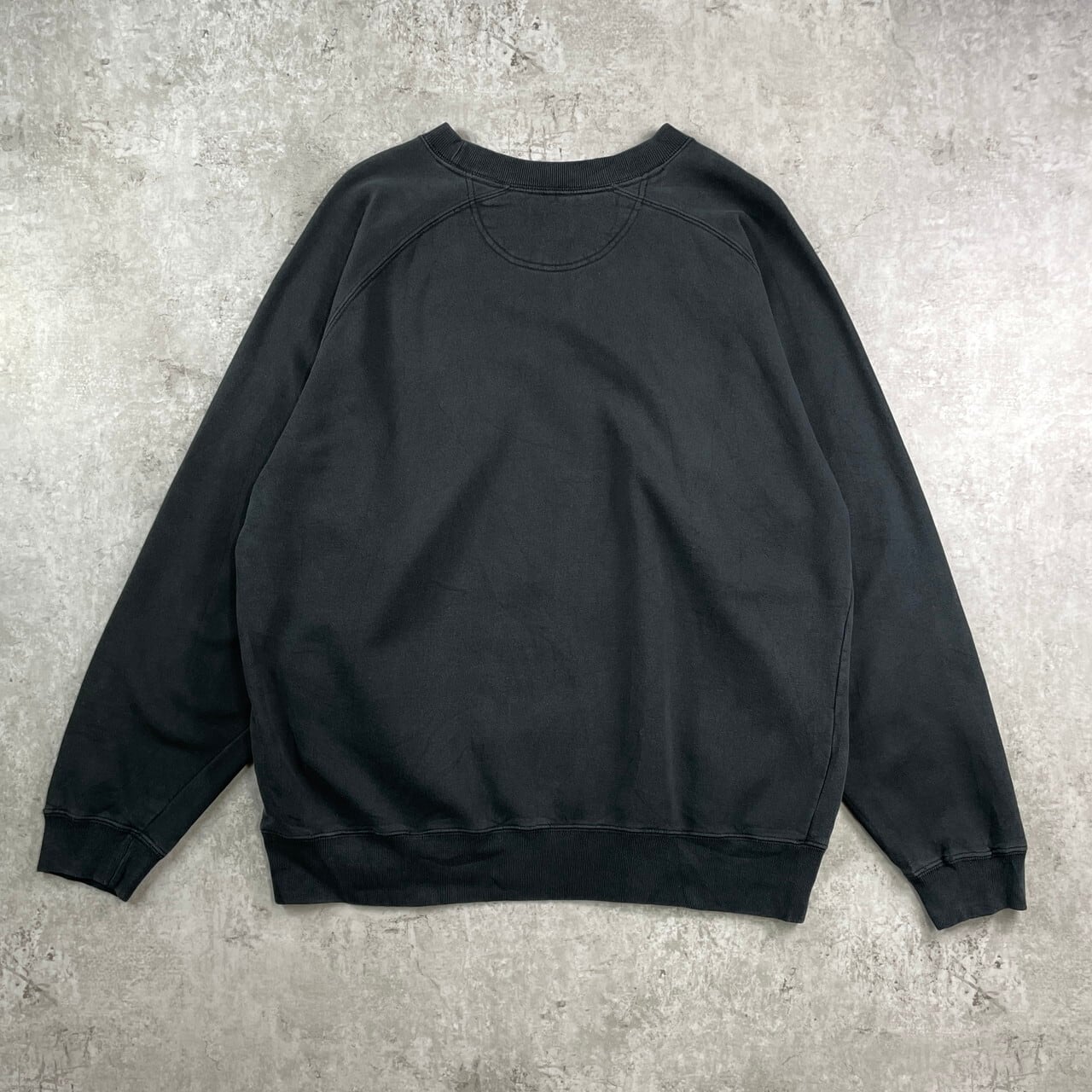 OLD GAP 無地 ブラック ブランク 前V スウェット Lサイズ 00年代 GAP オールドギャップ ラグラン ブランクスウェットシャツ 無地