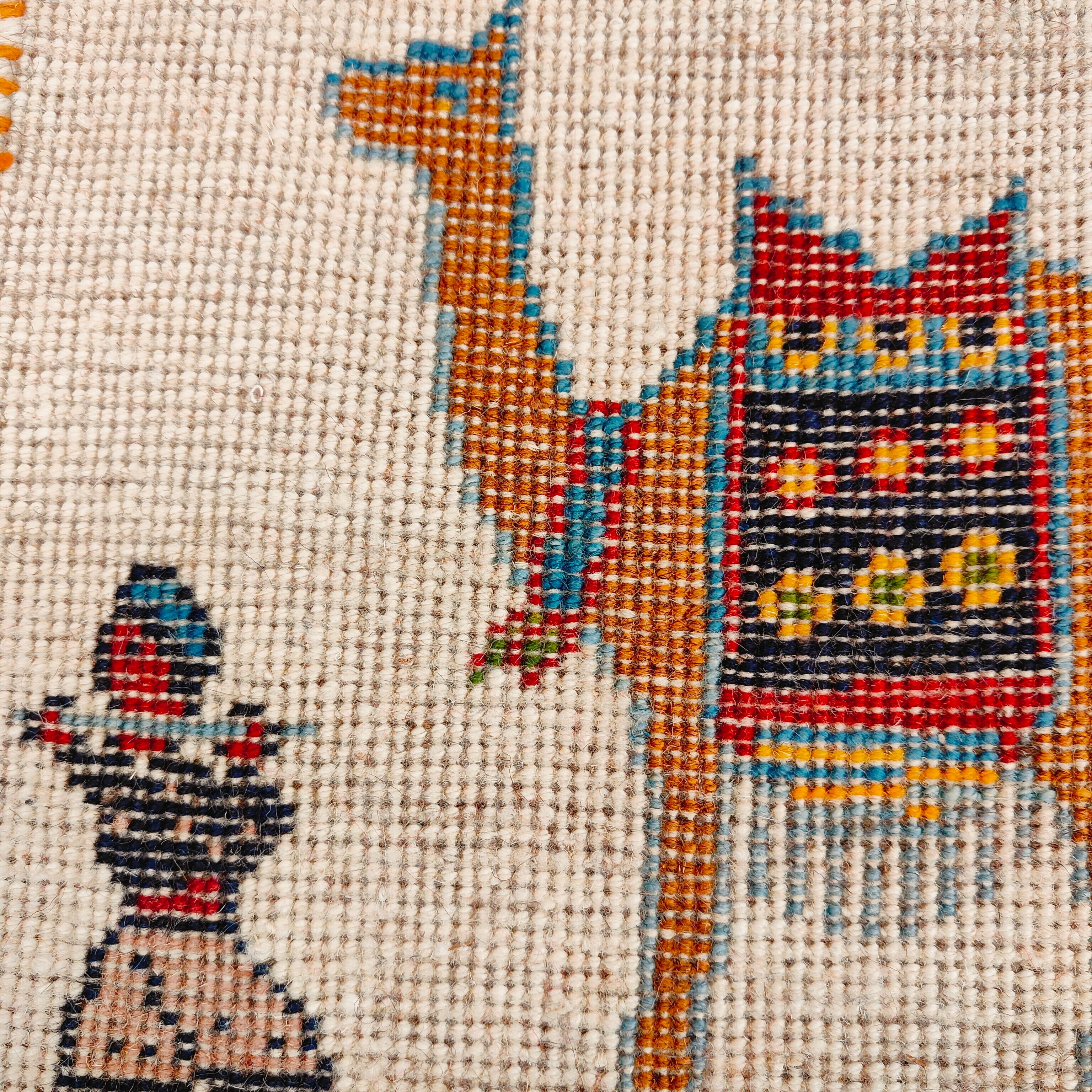 ギャッベ / Gabbeh 41cmx45cm | Sena Collection