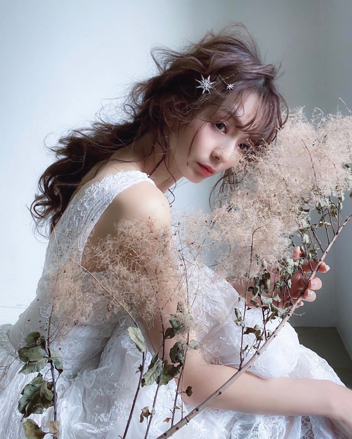 H-126 Antique Gold Stardustヘアピン7本セット＜ゴールド