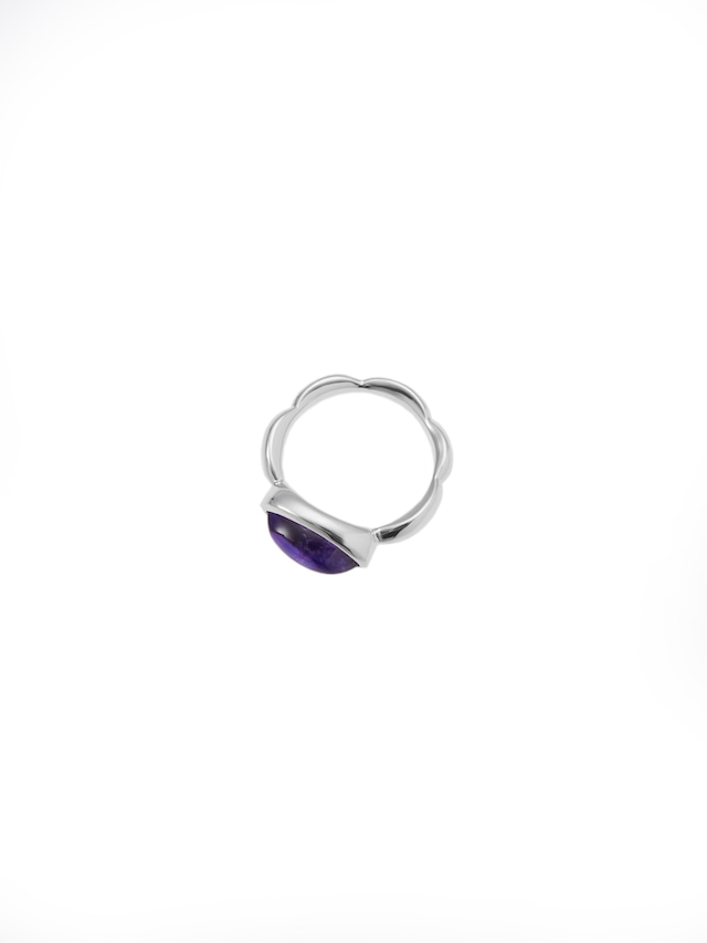 amethyst  flower ring(CAAC-R052)