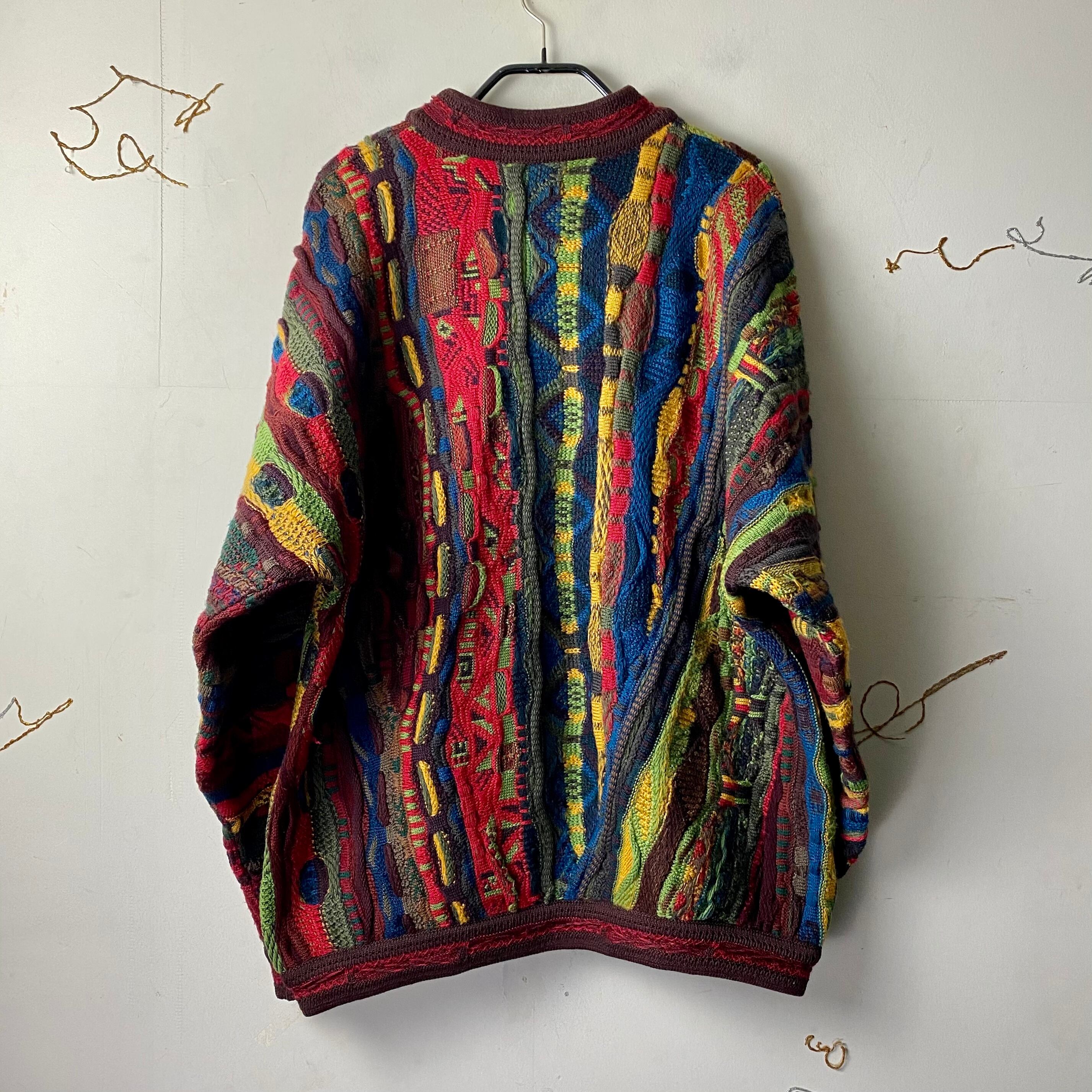 vintage COOGI 3D wool crew neck sweater | NOIR ONLINE