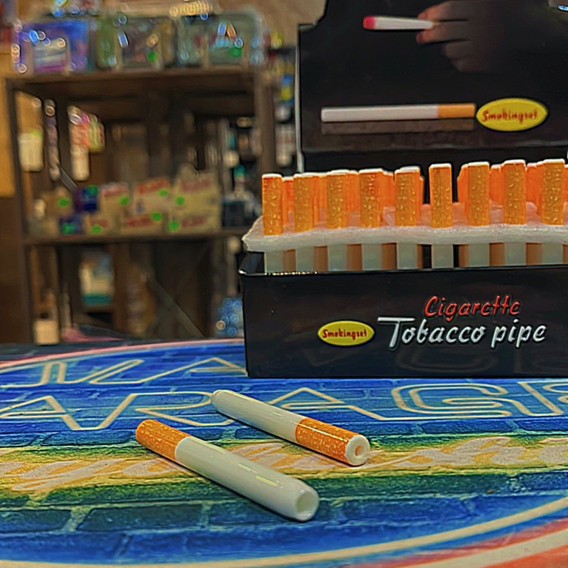 タバコ型ワンヒッター セラミック製 喫煙パイプ ワンショット | Vape