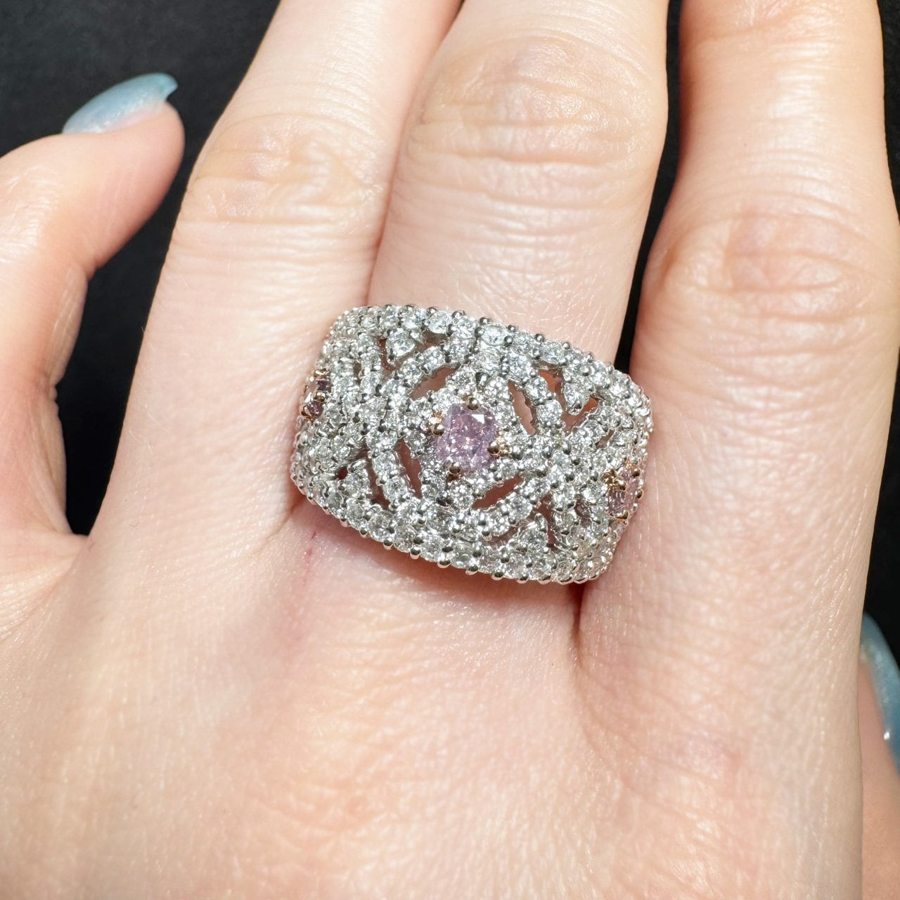 Pt900 0.207ct ピンクダイヤモンド リング | カオキ | 日本最大級の品