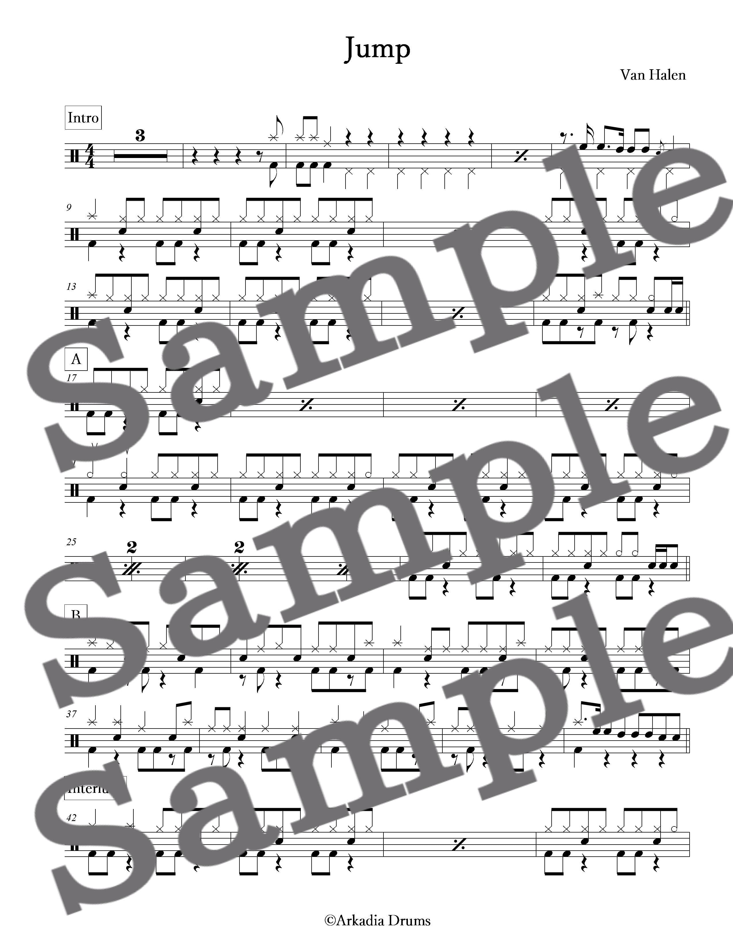Jump（Van Halen） | Arkadia Drums