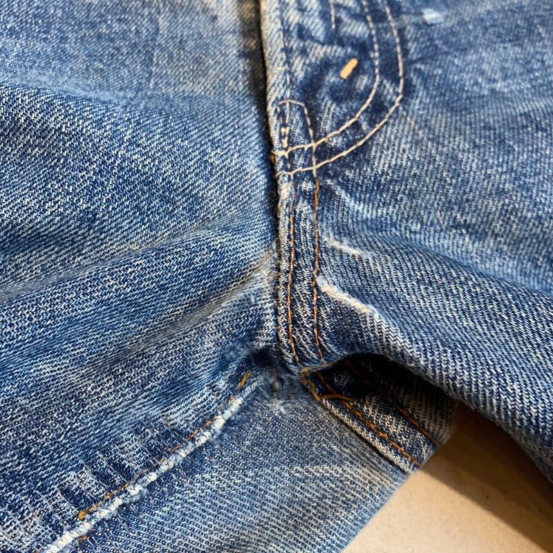 60's LEVI'S リーバイス 505 Big E デニム 刻印5 セルヴィッジ 平行