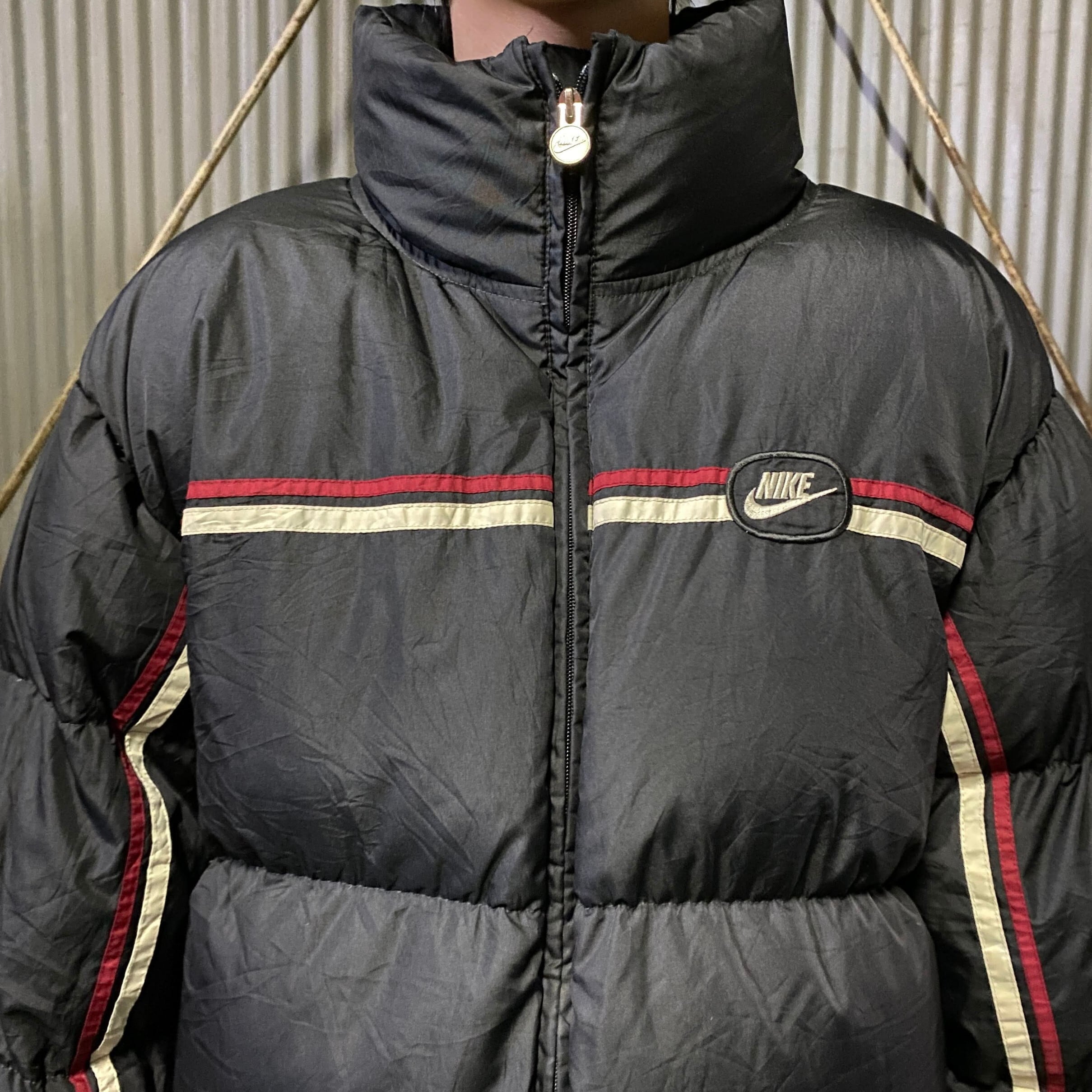 90s NIKE ACG ナイキ ブラック 三角タグ ダウンジャケット Lサイズ 肉 