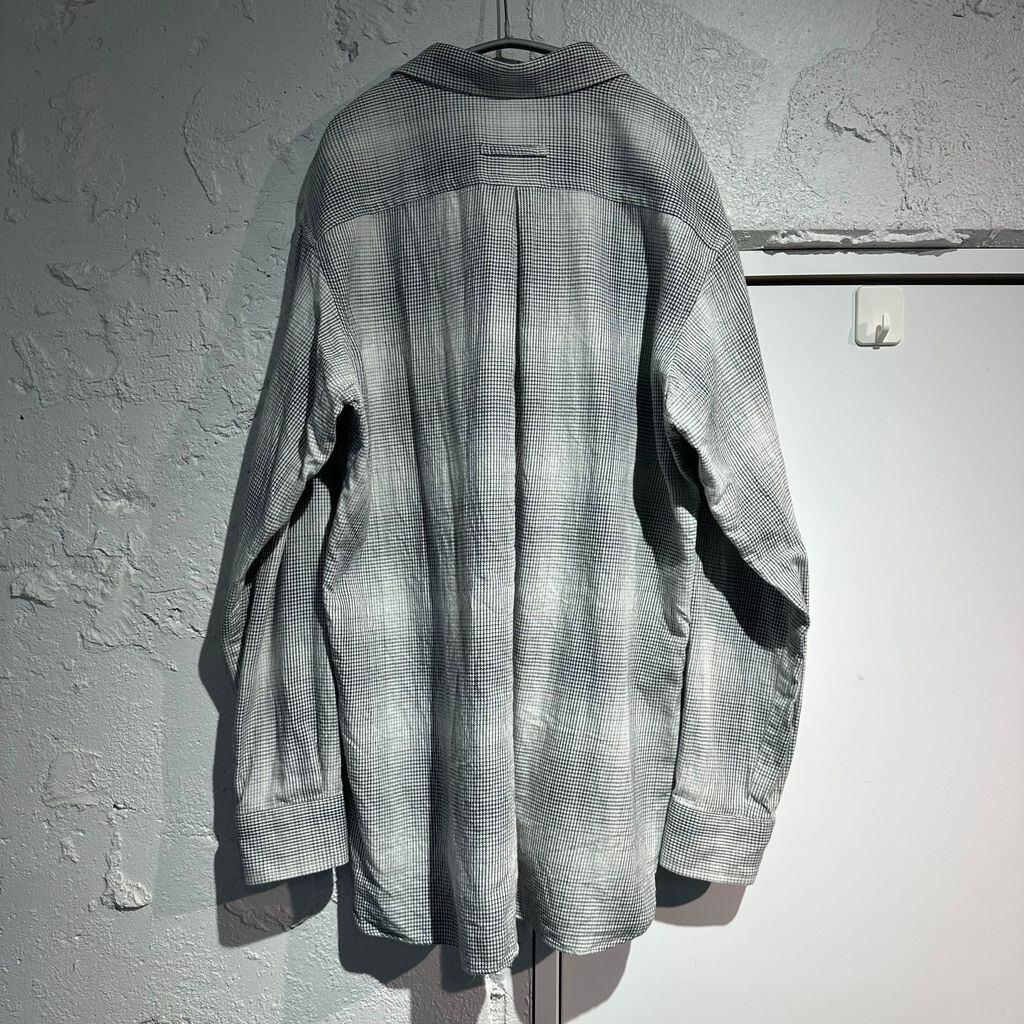 ensou. エンソウ Rough Cut Shirt チェックシャツ E13S007 グレー size