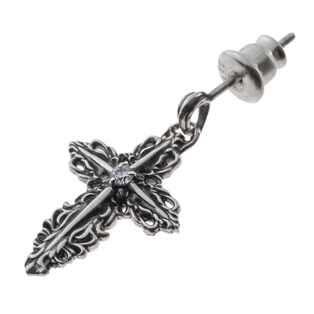 レイヤードクロスピアス  ACE0177　Layered cross earrings  シルバーアクセサリー Silver Jewelry Brand