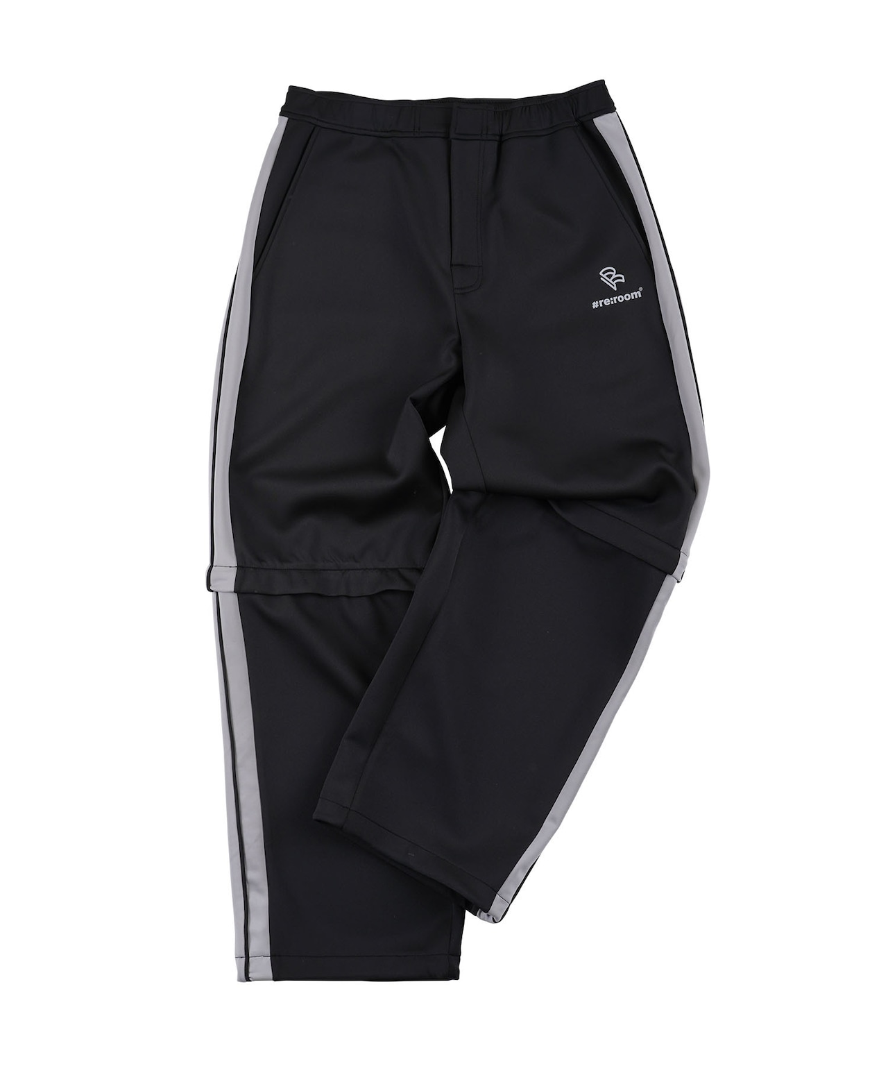 【#Re:room】SIDE LINE 2WAY WIDE TRACK PANTS［REP227］