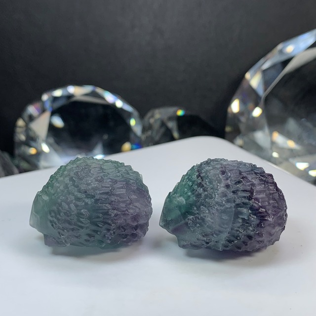 11.可愛いフローライトハリネズミさん☆ペアセット