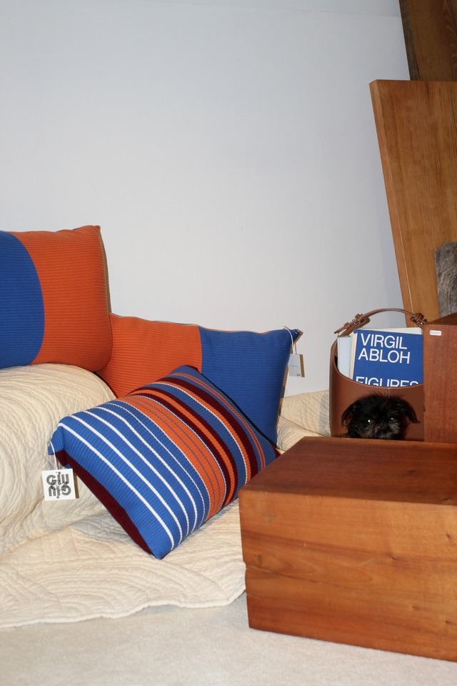 TORINOKI × GiU GiU “NONNA Cushion Cover”  TORINOKIcolorblock ＊クッション本体付き