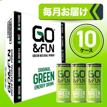 送料無料 】GO＆FUN GREEN ENERGY DRINK 250ml缶 30本セット（1ケース 