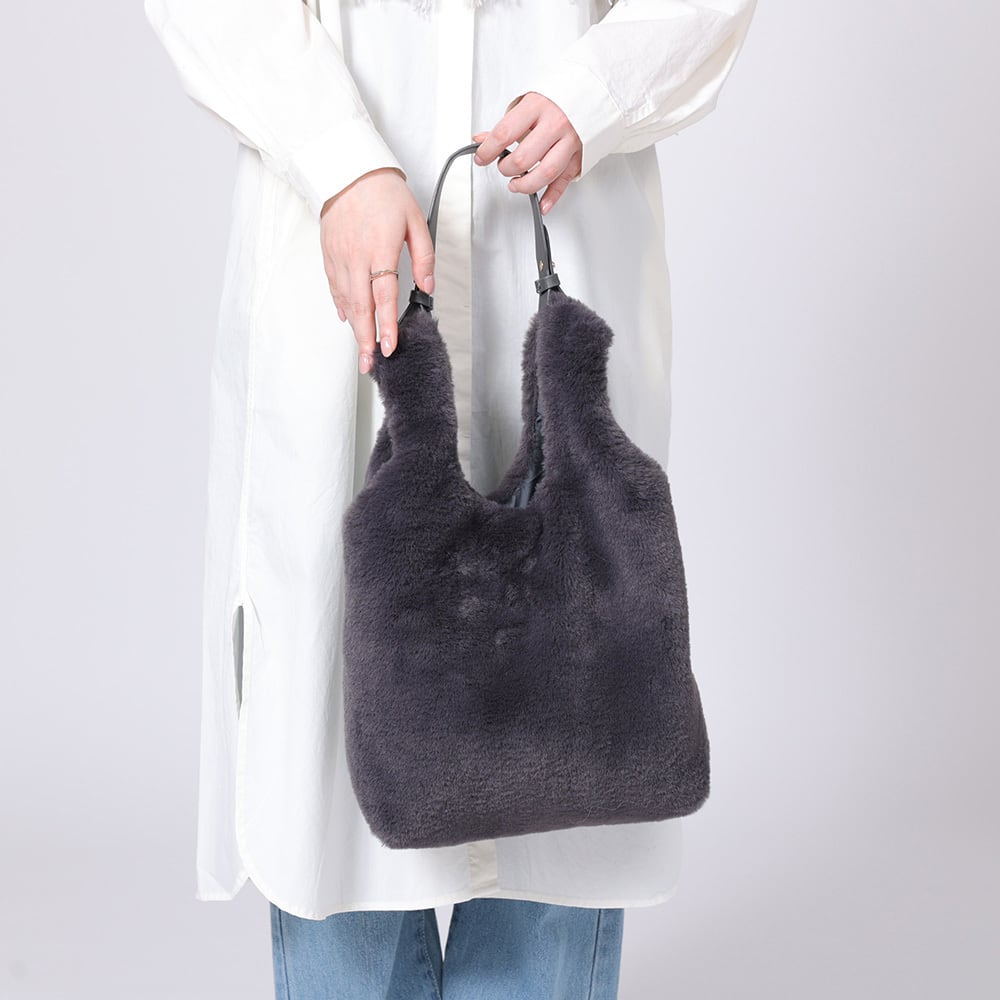 yume様　ファーバッグ　バーニーズニューヨーク フェイクファー ノーカラージャケット（2255353）｜BARNEYS NEW YORK