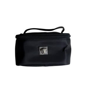 GIANNI VERSACE black nylon vanity bag