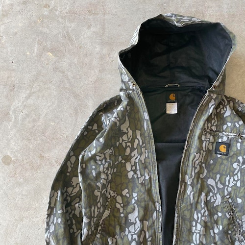 Carhartt / camo duck hoodie size L