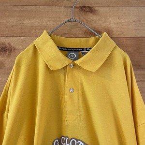 【LRG】5XL 超ビッグサイズ！ ポロシャツ 刺繍ロゴ アーチロゴ roots and equipment  US古着 アメリカ古着