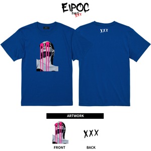 EIPOC PARIS 「"Woman Tears #B" S/S T-Shirts Black/White/Blue」