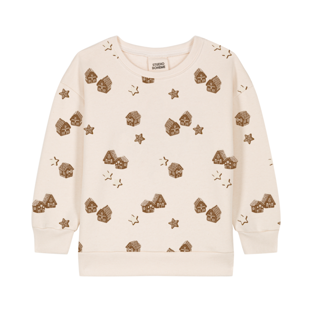 【STUDIO BOHEME】OURS SWEAT - ECRU CHRISTMAS FAIRY / 18M,24M