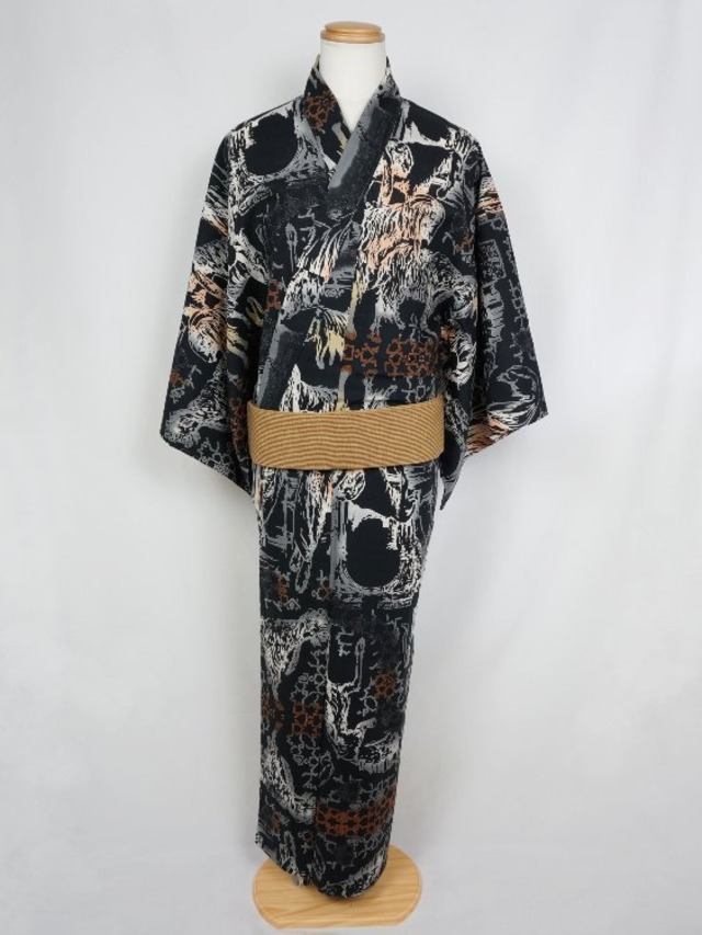 【仕立て上がり】RumiRockゆかた「ダマスカスヤギ」メンズL Rumi Rock Store