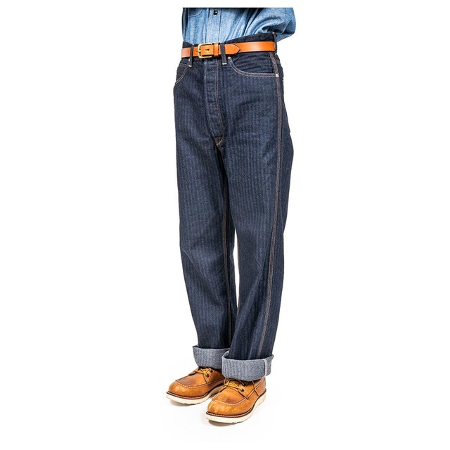 WORKERS(ワーカーズ)Lot 815 ワークパンツ 12オンス グレーバック インディゴ ヘリンボーン Lot 815 Work Pants 12oz Grey Back Indigo