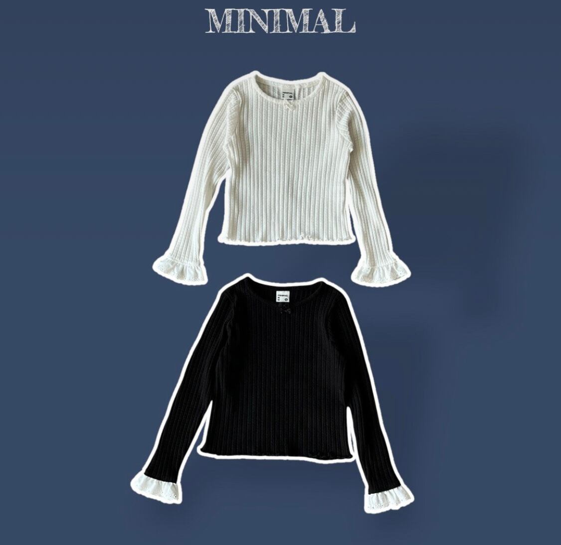 【即納】MINIMAL/rare frill tee