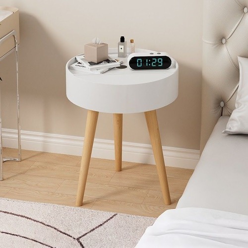 サイドテーブル 収納付 ベッドサイドテーブル コーヒーテーブル リビングルーム 寝室 小型 シンプル