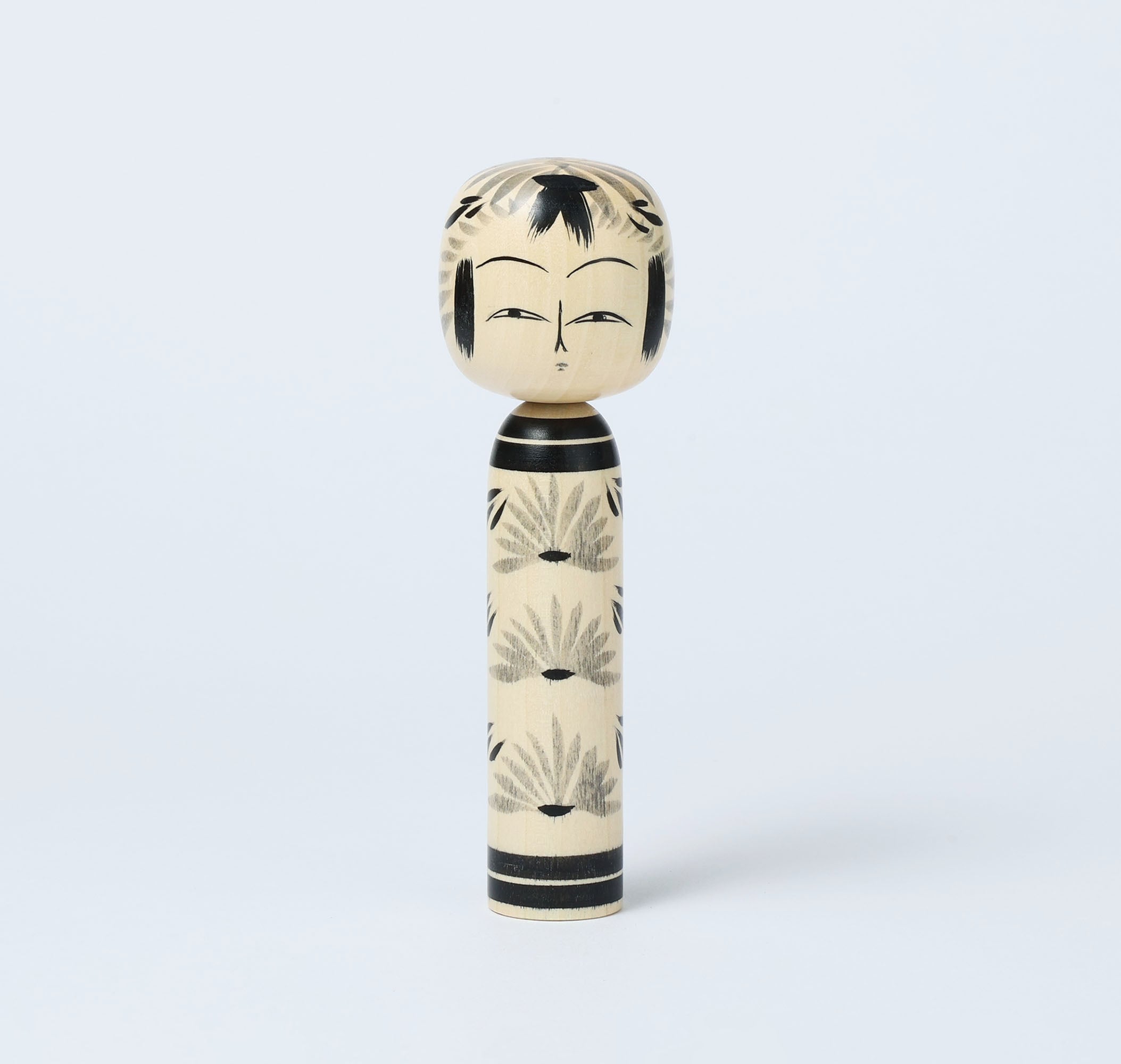 墨絵こけし Sumie-black and white kokeshi do | 小笠原義雄工人