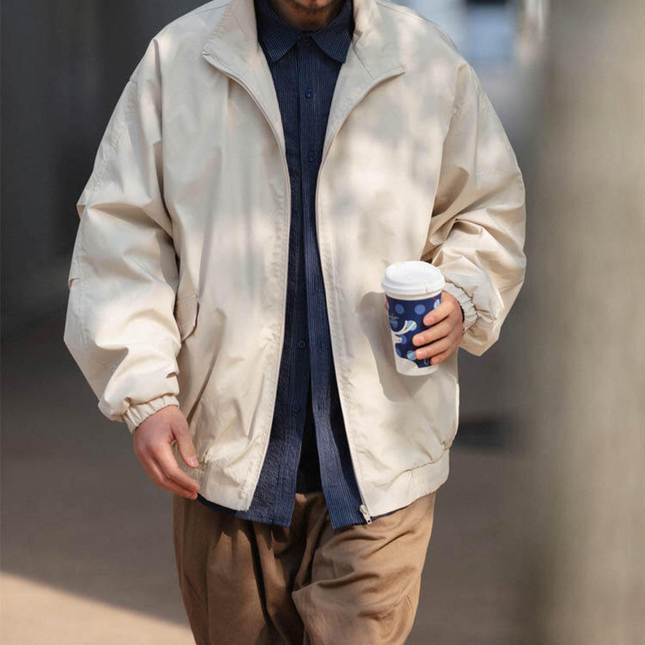 ビッグシルエット薄手ブルゾン　MT0190001