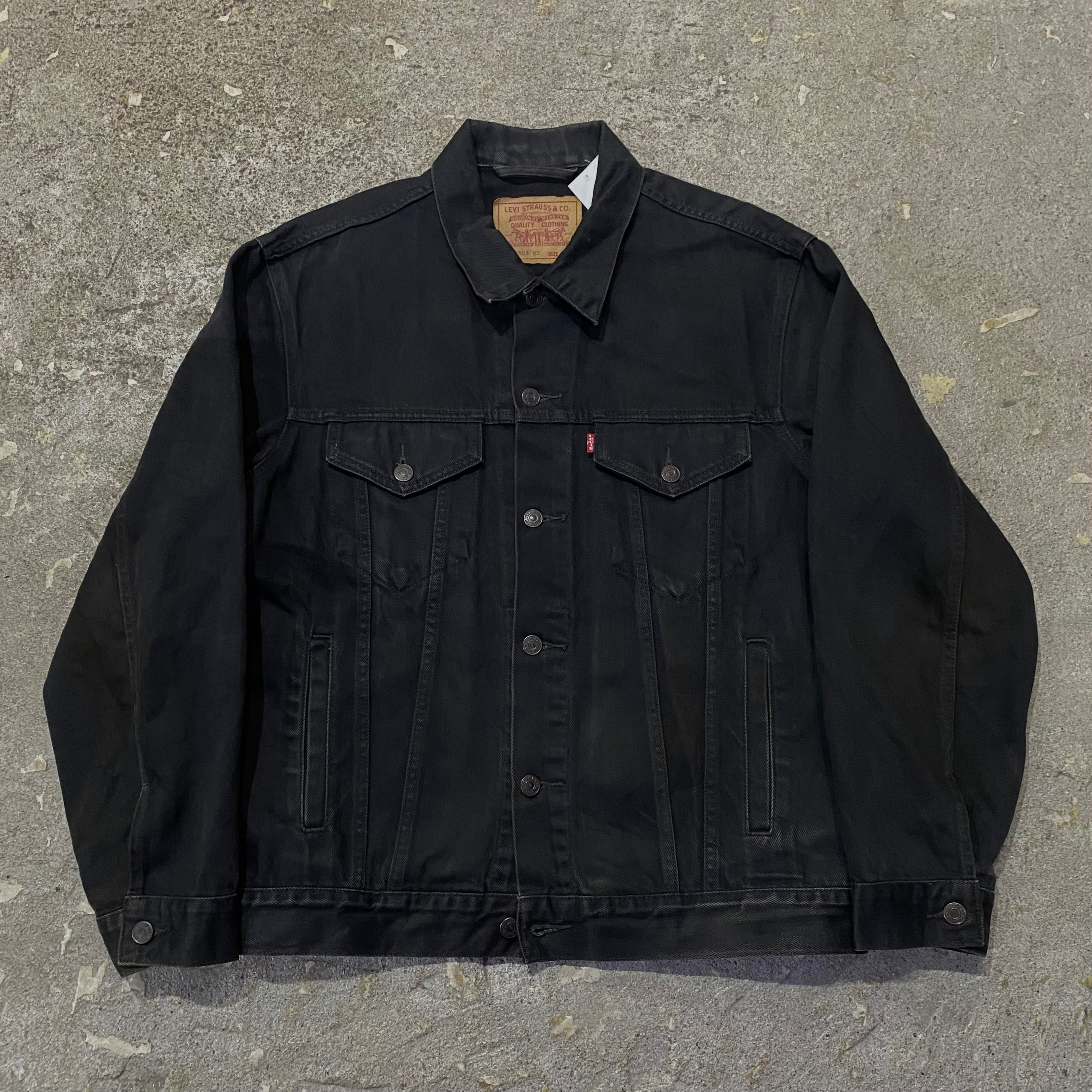 90s Levi's 70503 02 black denim jacket【仙台店】