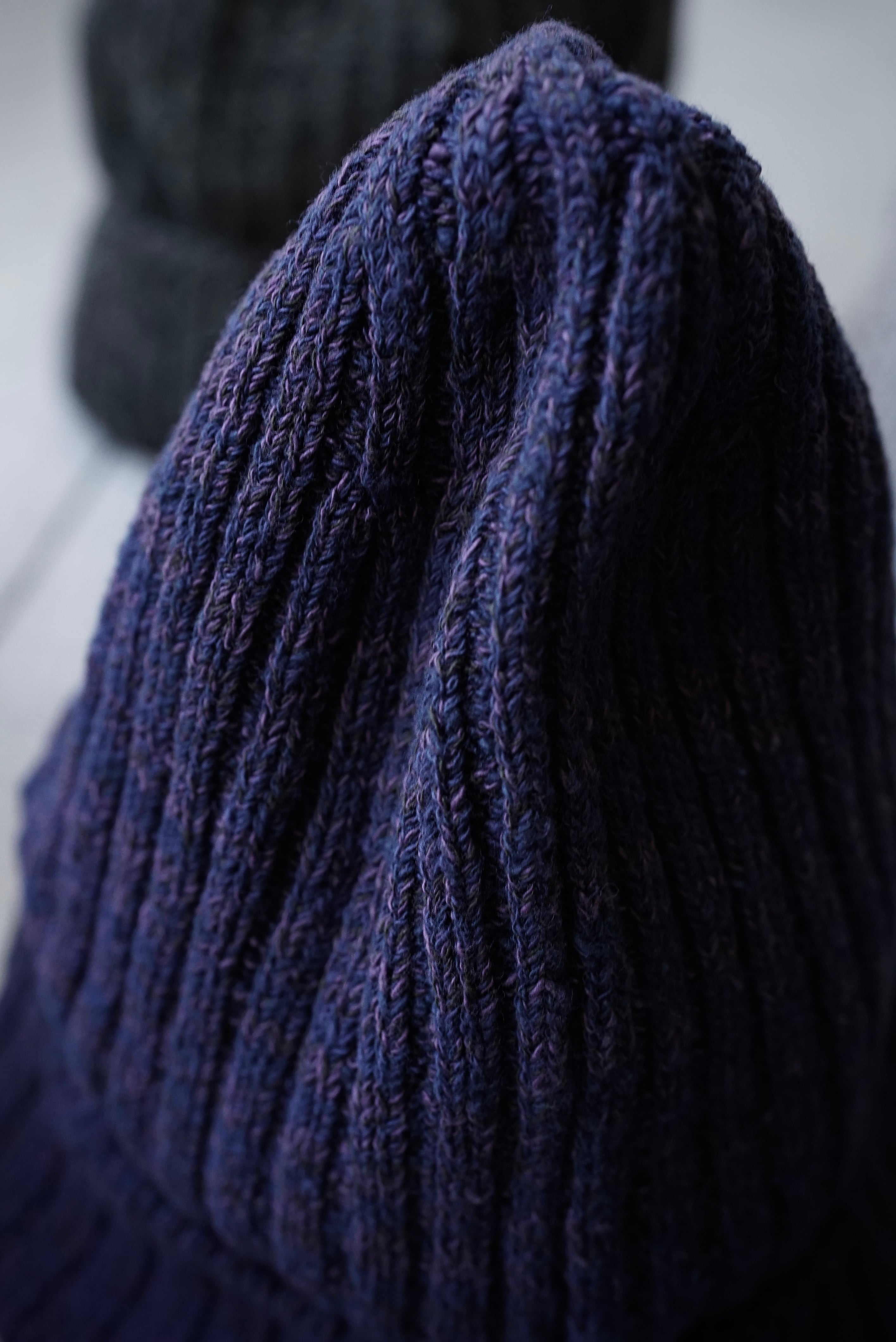 Hand Spun Cotton / Knit Cap (NAVY) | C O L I N A