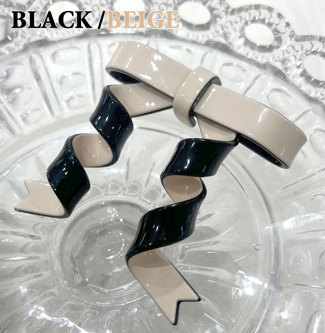 CURLY BOW BARRETTE くるくるリボン バレッタ