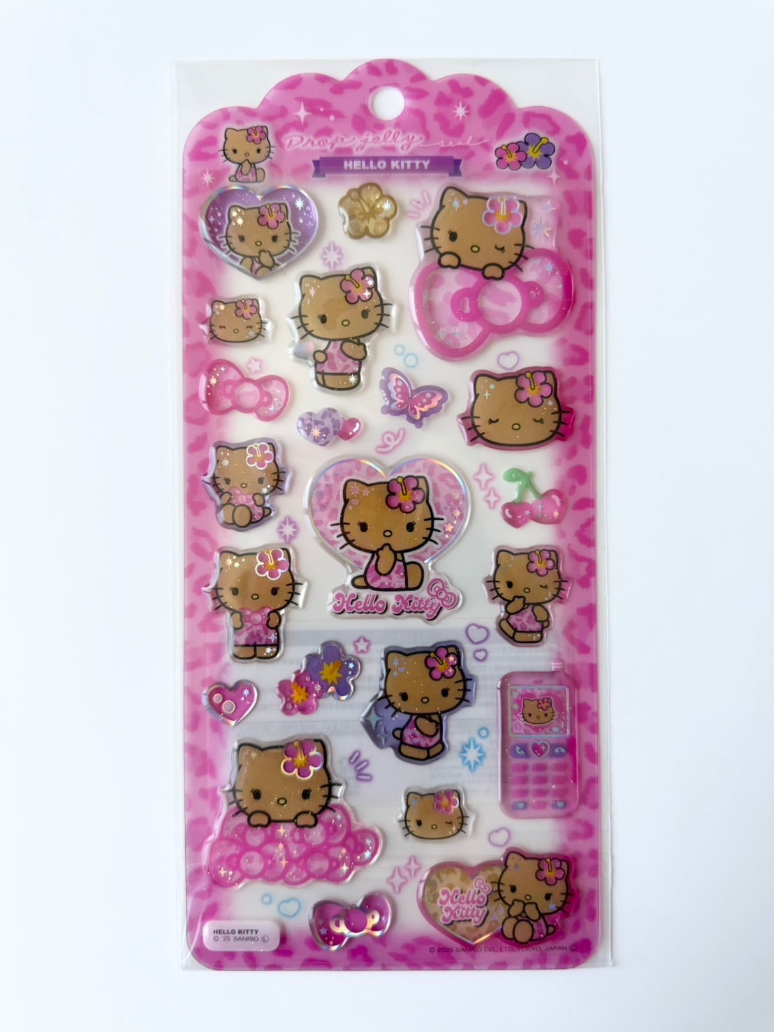 正規品　ドロップジュエリーシール　ハローキティー日焼けギャル