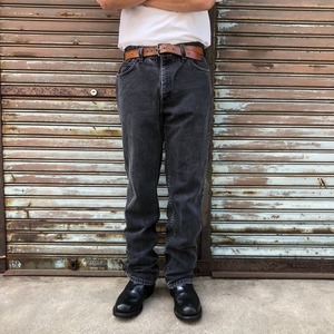 90s Dakota ダコタ ブラックデニムパンツ 00s 後染め ヴィンテージ ブラック カナダ 古着 黒 88cm W36 L34 オールド ジーンズ