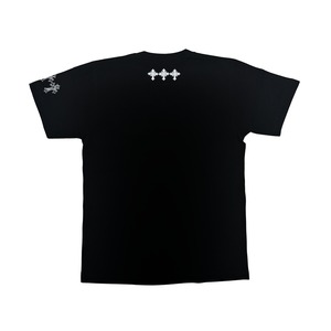 ELDOLADO brand logo cross tｰshirts white【LT033】