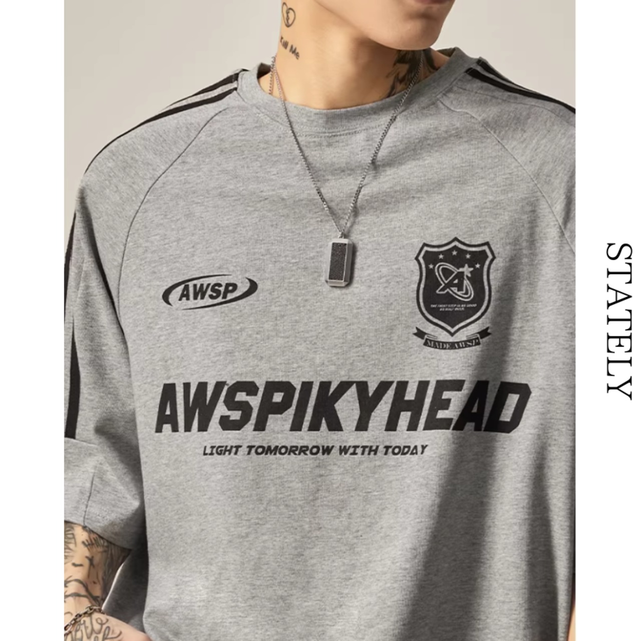 Awspikyhead ストリートラインTee/3color_T251・画像4