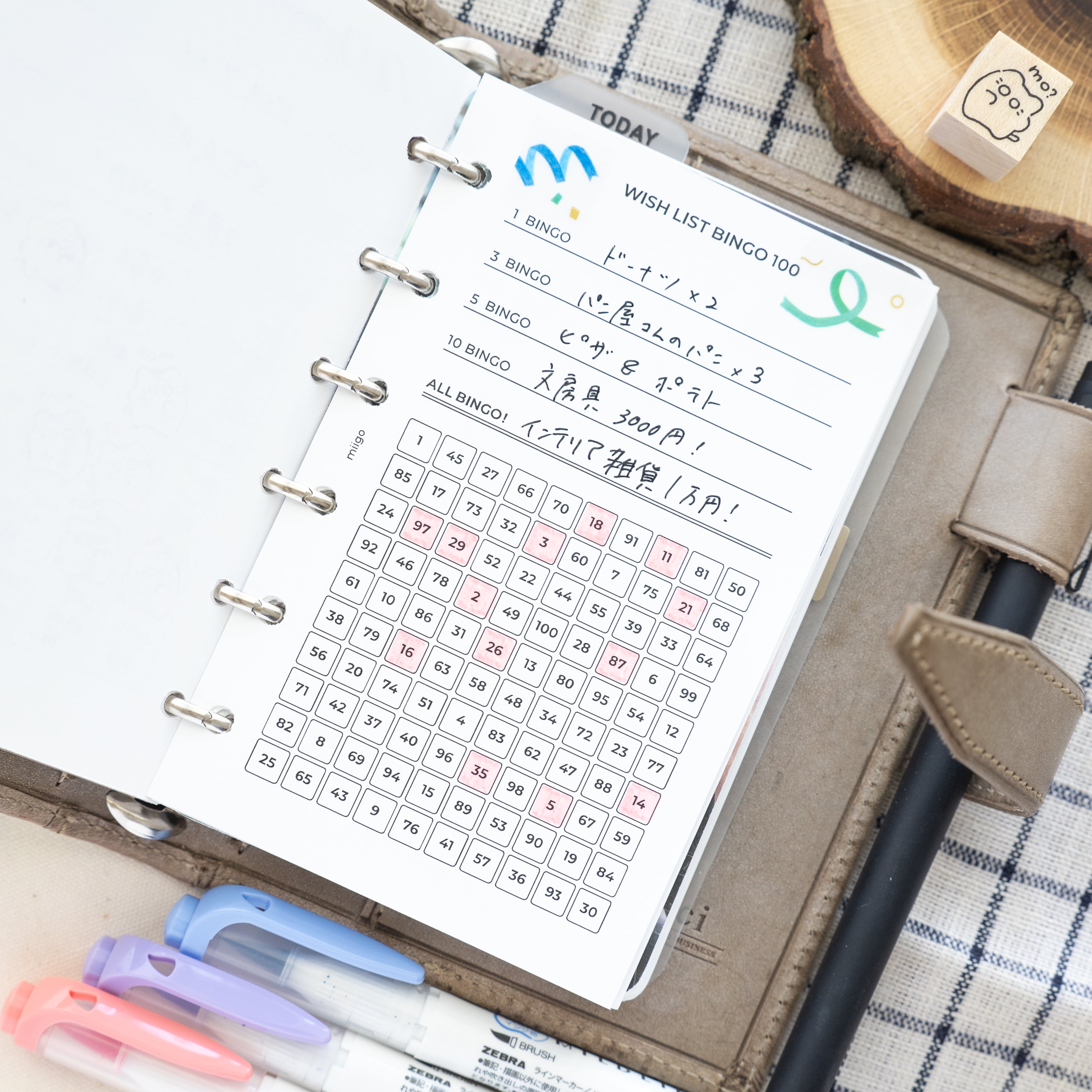 ウィッシュリスト100 BINGO付き | M6