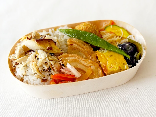 夏のお弁当5種セット【無添加、無農薬米、有機・特別栽培野菜】