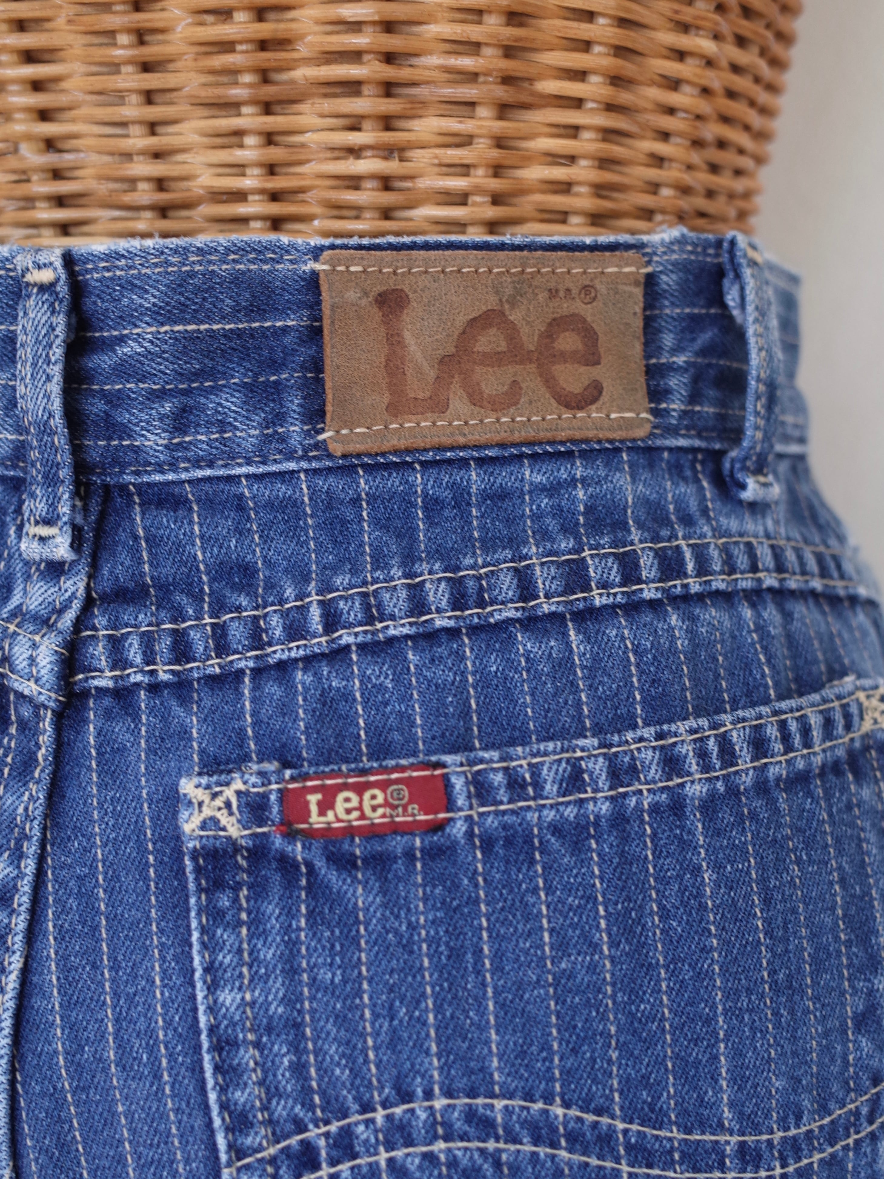 80s Lee stripe denim pants | port.