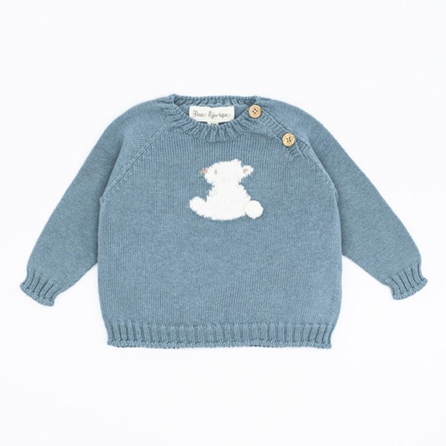 Fina Ejerique(フィーナ エリケ)  MERINO WOOL KNITTED SWEATER BABY BEAR