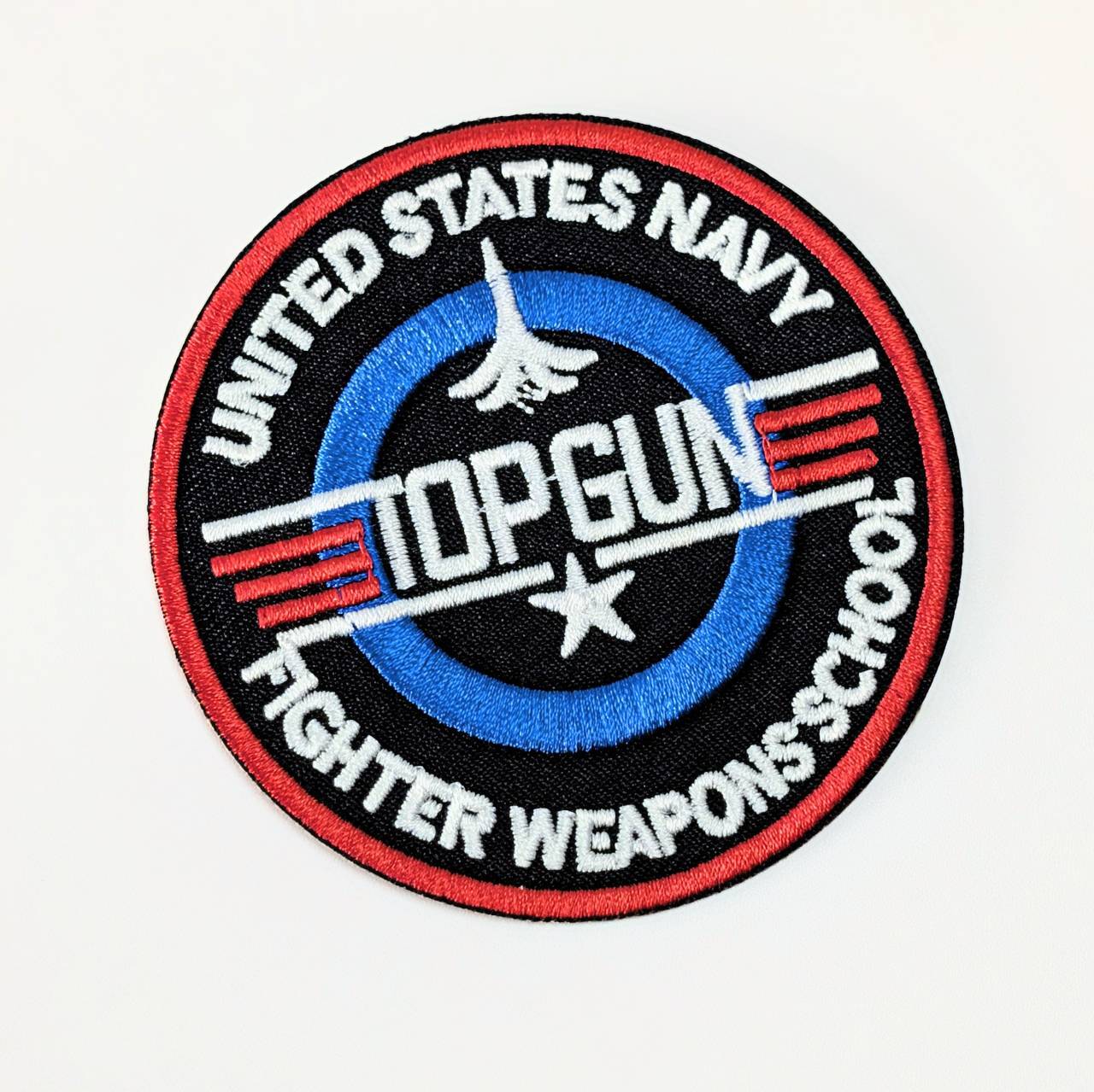 送料無料！ ★刺繍アイロンワッペン★【 TOP GUN ( トップガン ) エンブレム ミリタリー 】〚アメリカン雑貨 アメトイ〛