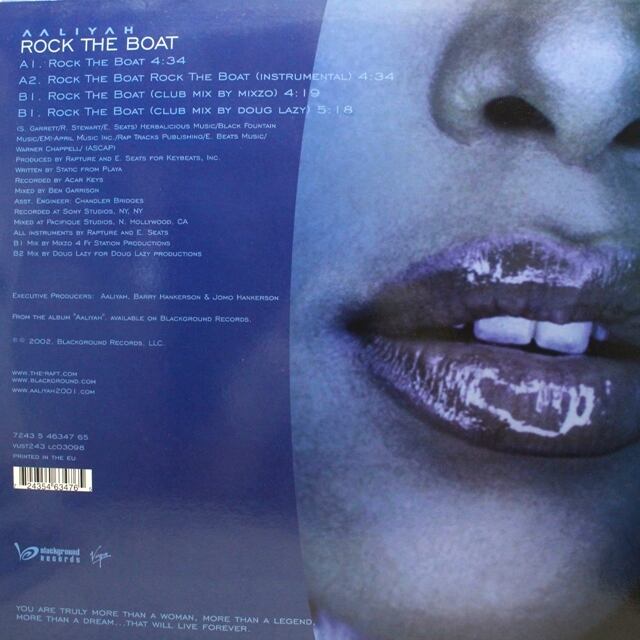 Aaliyah / Rock The Boat [VUST 243, 7243 5 46347 65] - 画像2