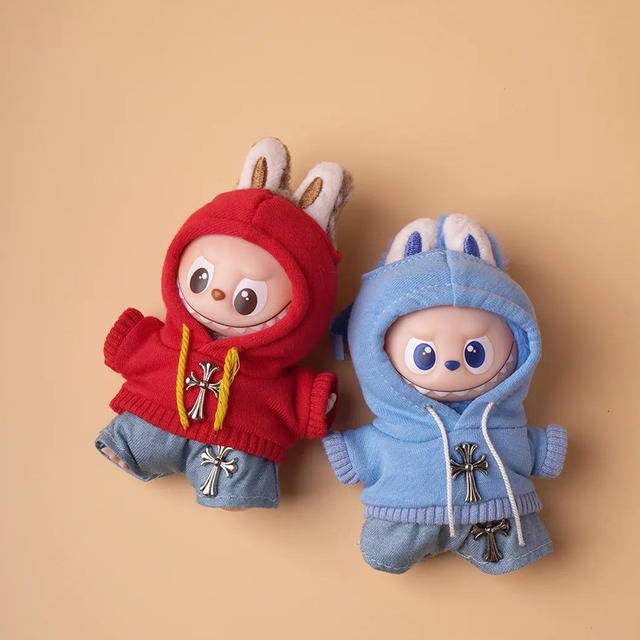 上質カジュアル！クールでおしゃれなセット♡ Labubu 4.0 10cm クール おしゃれ 上品 ドール衣装 かっこいい きまってる おしゃれ