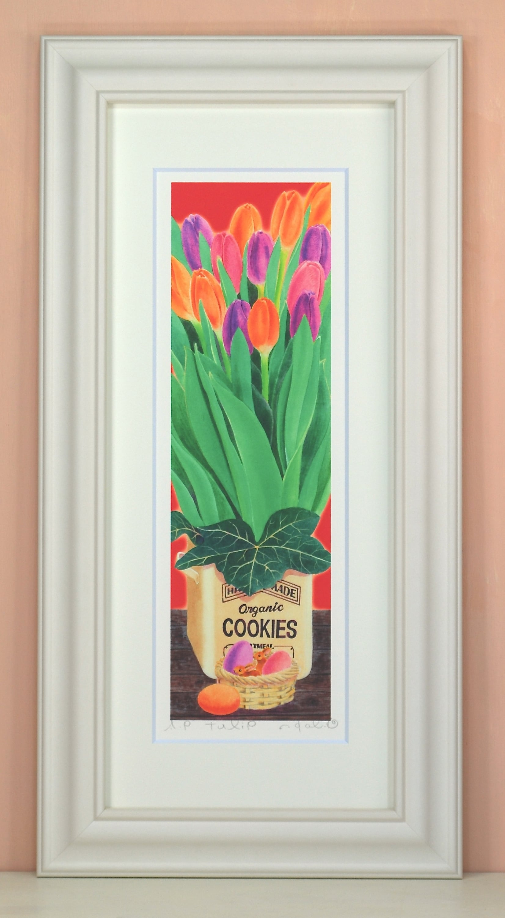 栗乃木ハルミ「tulip」 hタイプ 絵画・ 額入りアート