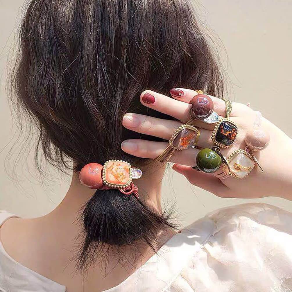 特価処分】ヘアゴム10点 セット パール ヘアgomuビーズ ヘア飾り 大人