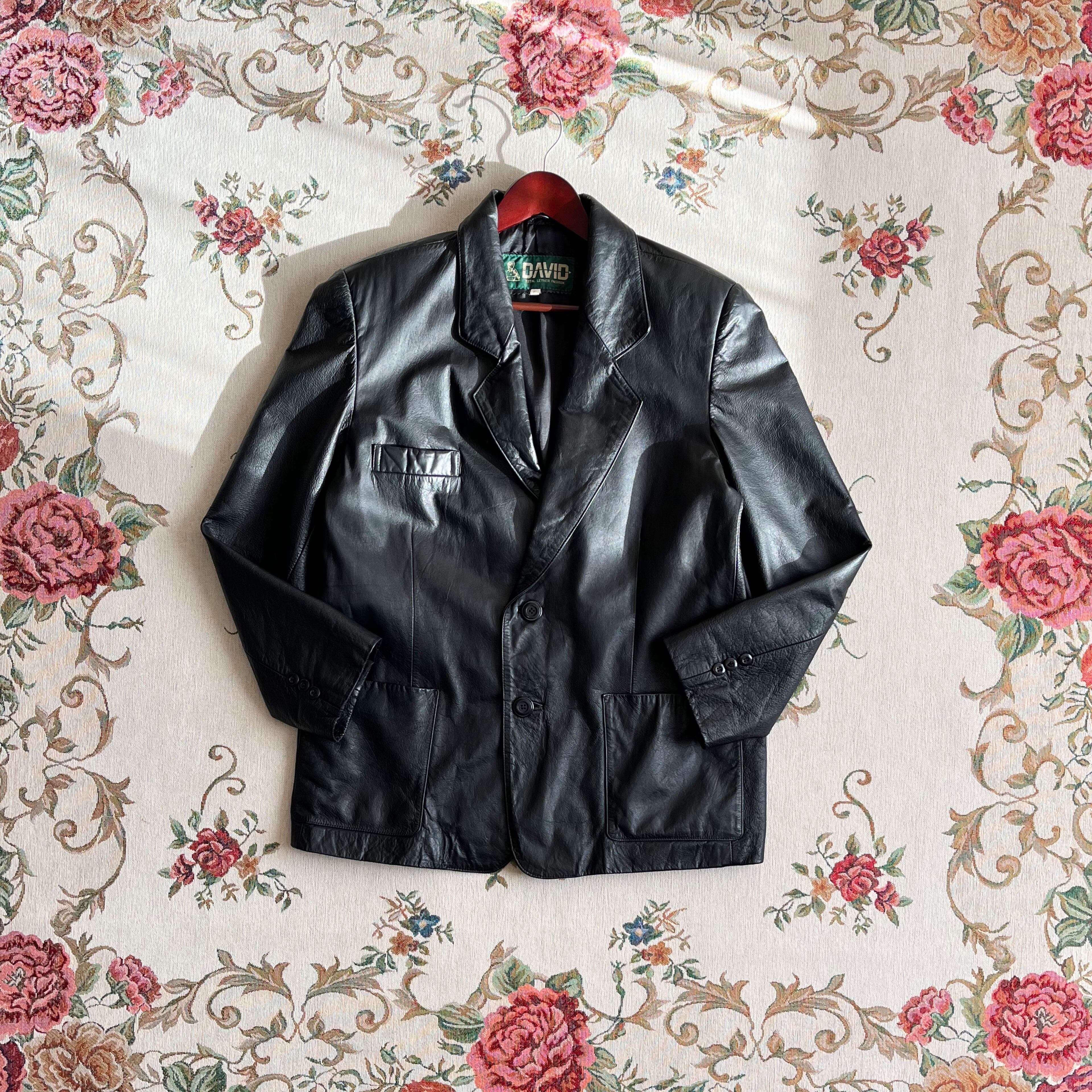 vintage lamb leather jacket
