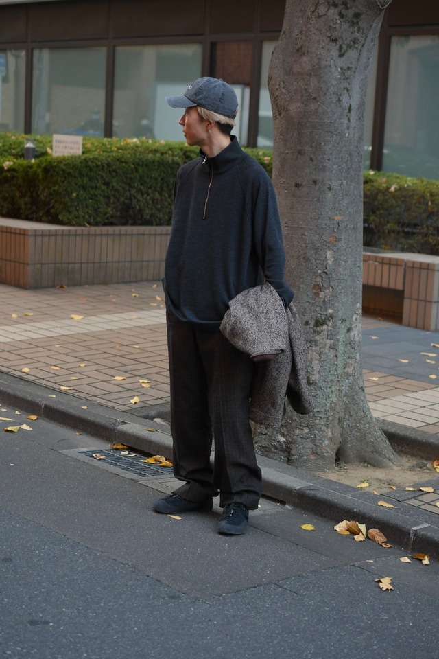 BATONER / ALL WOOL URAKE HALF ZIP