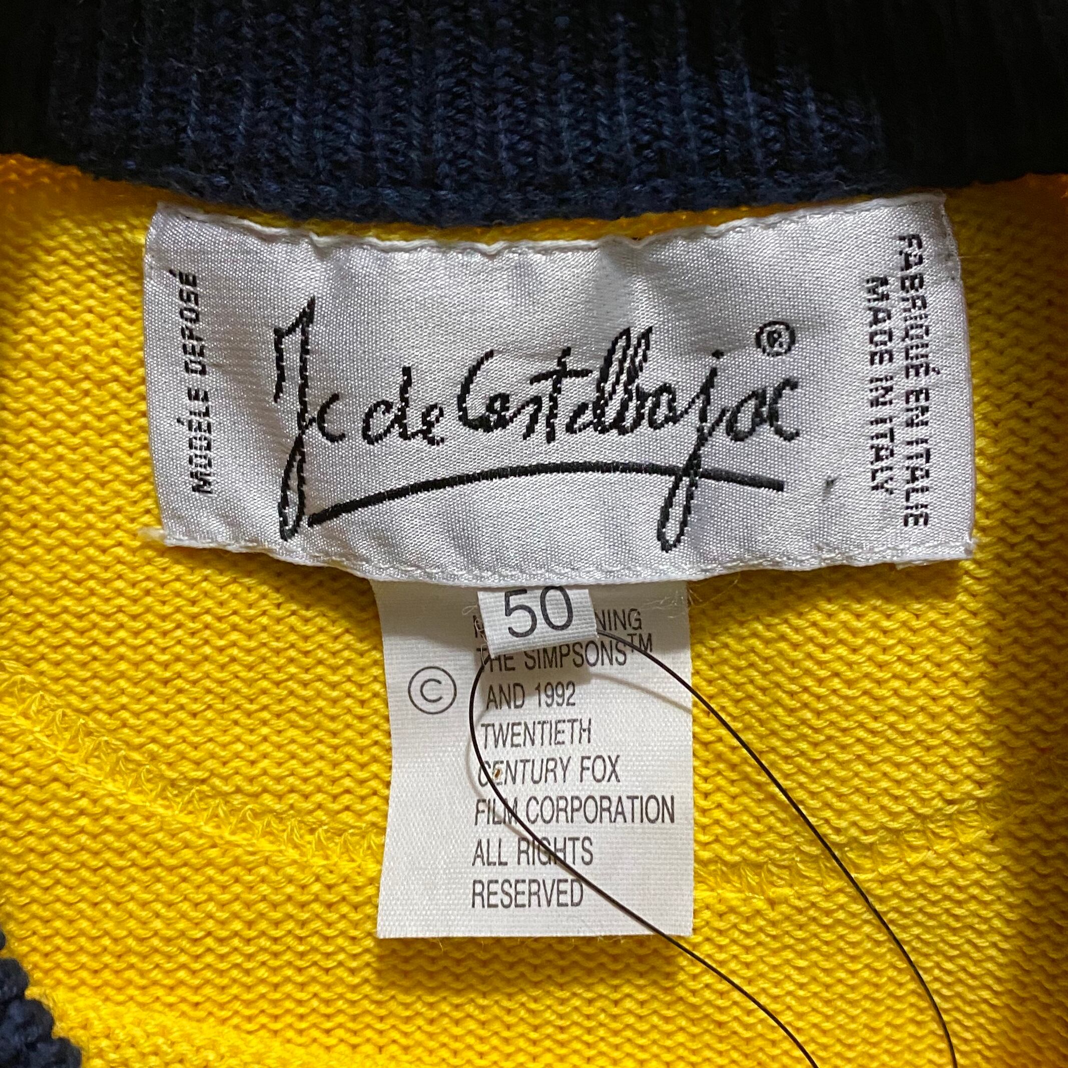 vintage JC de CASTELBAJAC cotton sweater “the simpsons” | NOIR ONLINE