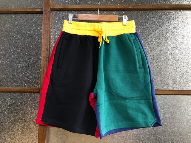 MITCHELL & NESS COLORBLOCKED FLEECE SHORT PANTS (MULTI)