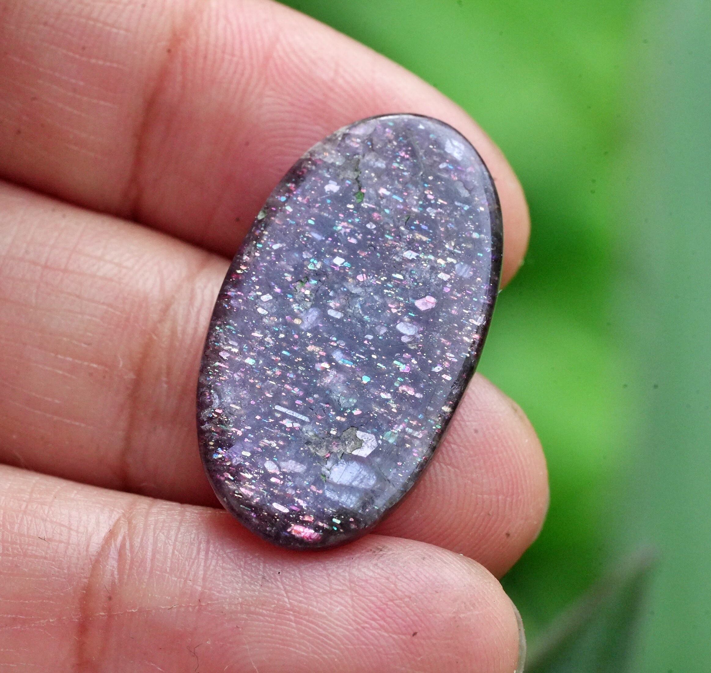 彩豊か☆アイオライトサンストーン s1569 | Funky garuda Stone