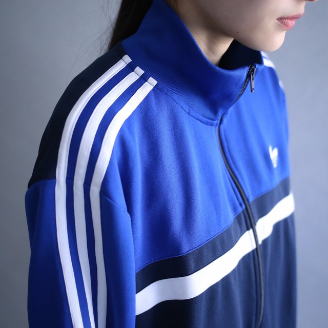 "old adidas" 3-tone switching design loose silhouette track jacket